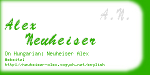 alex neuheiser business card